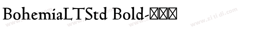 BohemiaLTStd Bold字体转换